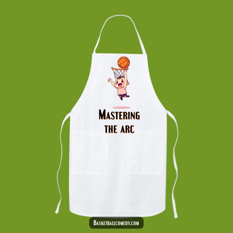 Funny Apron: Misfit's Long Shot Dunk - Chef's Hilarious Kitchen Companion