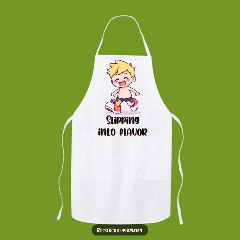 Funny Stumbling Character Apron: Cook with Charm, a Kitchen Funny Gift
