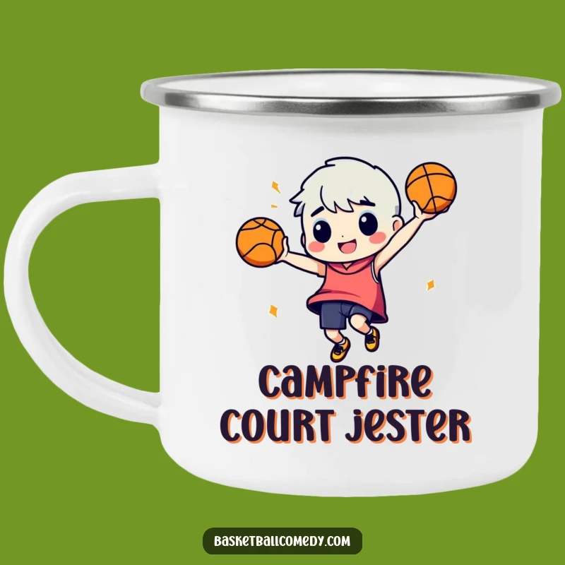 Funny Basketball Dance Camping Mug: Durable Drinkware for Sports Fans
