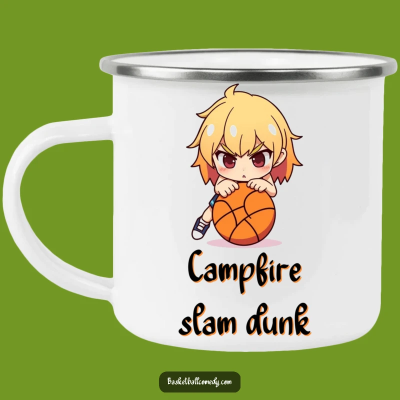 Funny Basketball Player Camping Mug - Fuel Your Game Anywhere Gift