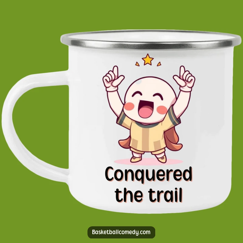 Funny Camping Mug: Victory Celebration, Ideal Funny Gift for Outdoor Triumphs