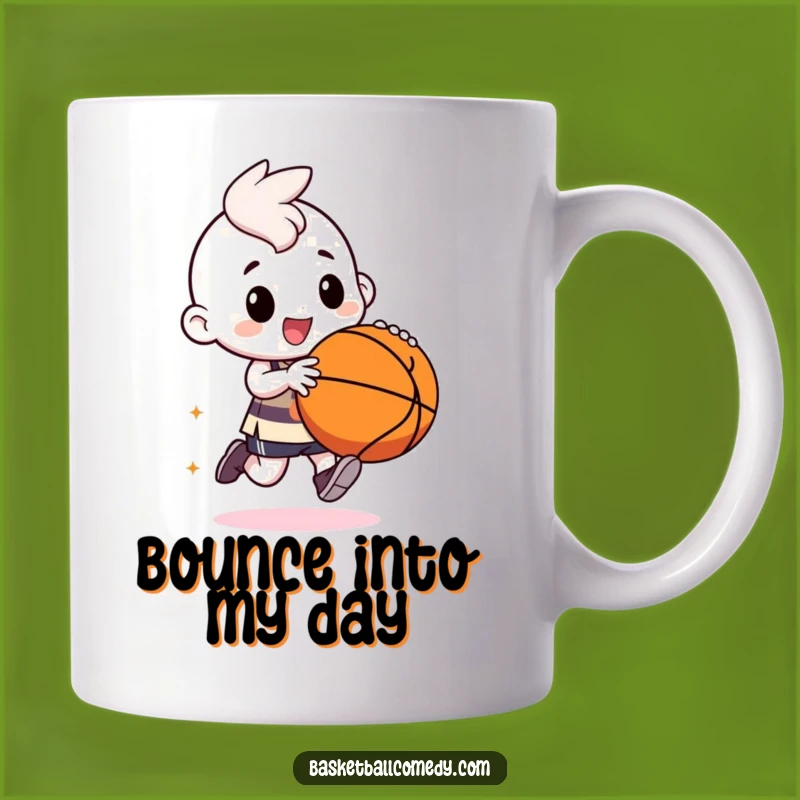 Funny Kawaii Baller Mug: Gleeful Dribble, Hilarious Sports Gift