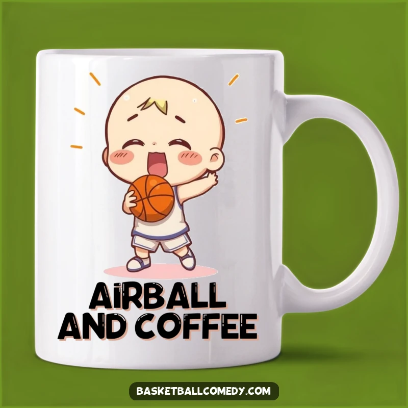 Funny Basketball Miss Mug: Hilarious Player's Failed Shot Gift