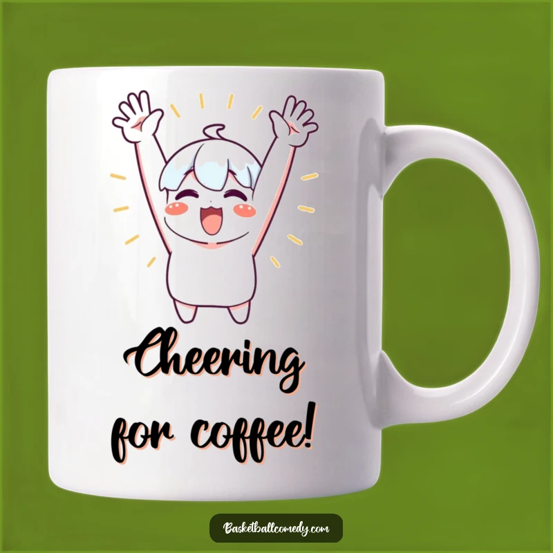 Funny Cheering Character Mug: Celebrate Everything, a Joyful Funny Gift