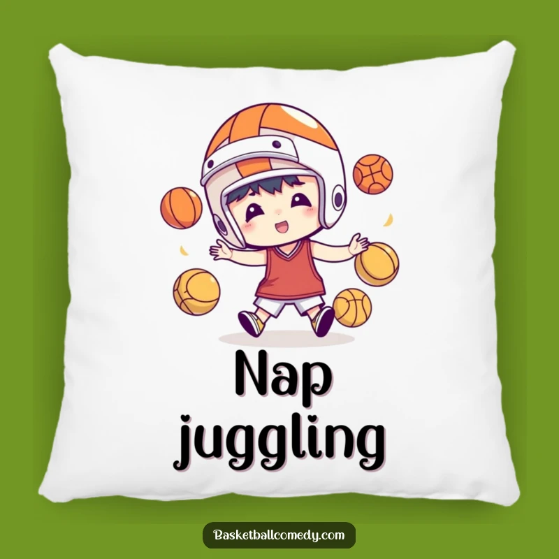 Cozy Juggling Basketball Pillow: Soft & Sporty Decorative Accent Gift