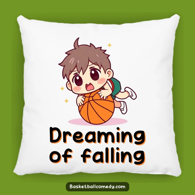 Funny Tripping Basketball Pillow: Cozy Surprised Player's Cushion