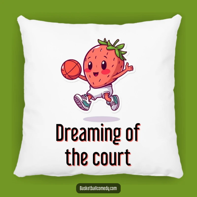 Funny Dunking Strawberry Pillow: Cozy Cartoon Fruit Cushion, A Hilarious Gift for Comfort Lovers