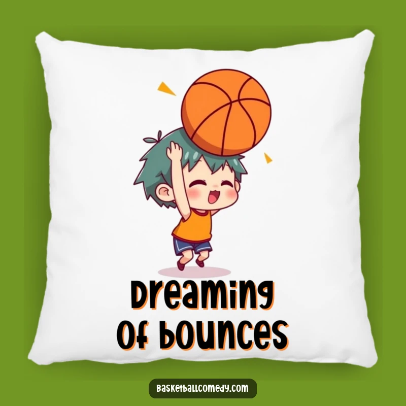 Funny Headshot Basketball Pillow: Comfy Humorous Gift for Sports Fans