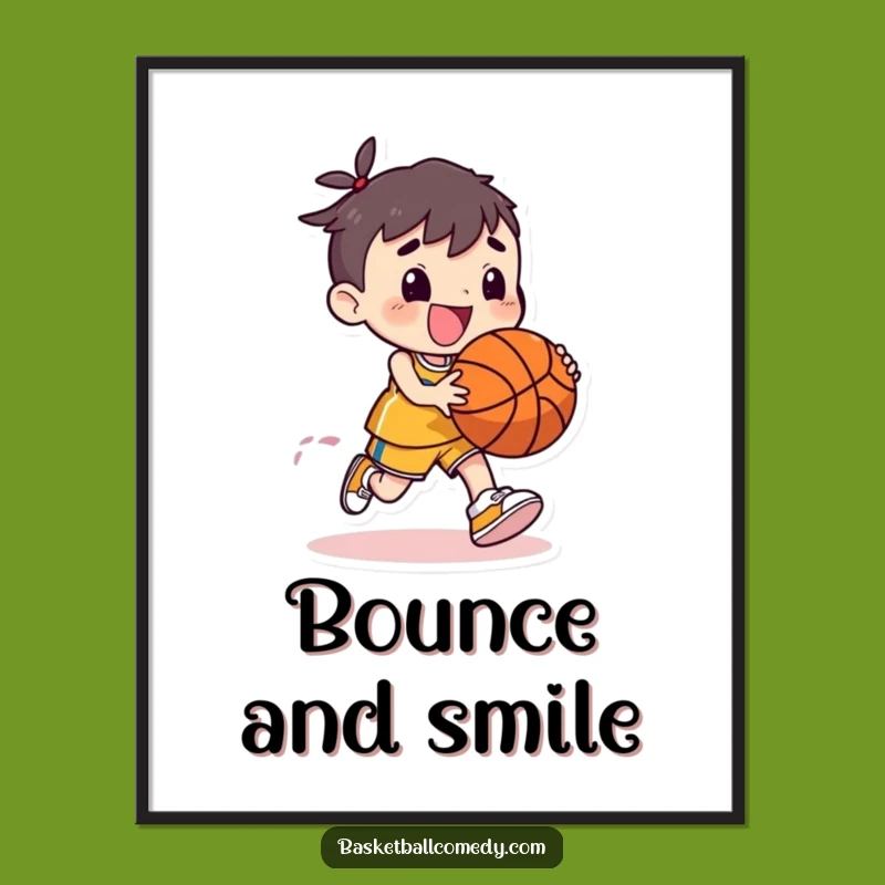 Funny Dribbling Character Digital Art: Decorate with this Funny Gift