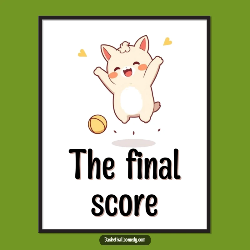 Funny Kawaii Character Victory Digital Art - Instant Humorous Gift!