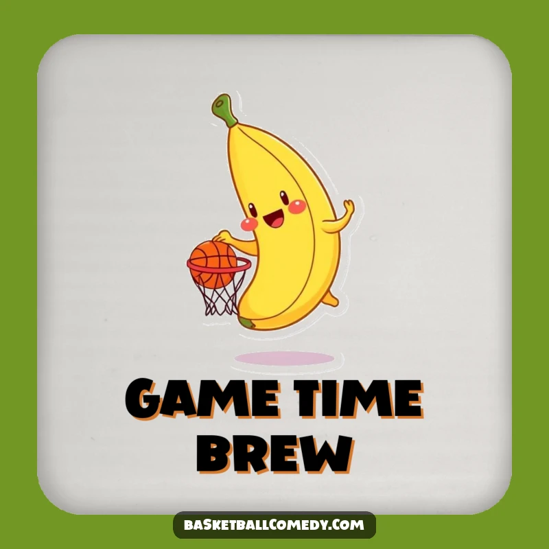 Funny Banana Dunk Coaster - Protect Surfaces with Fruit Fun