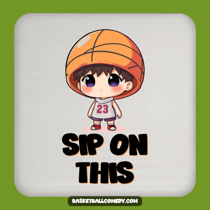 Funny Basketball Hat Coasters - Protect Surfaces with Quirky Style