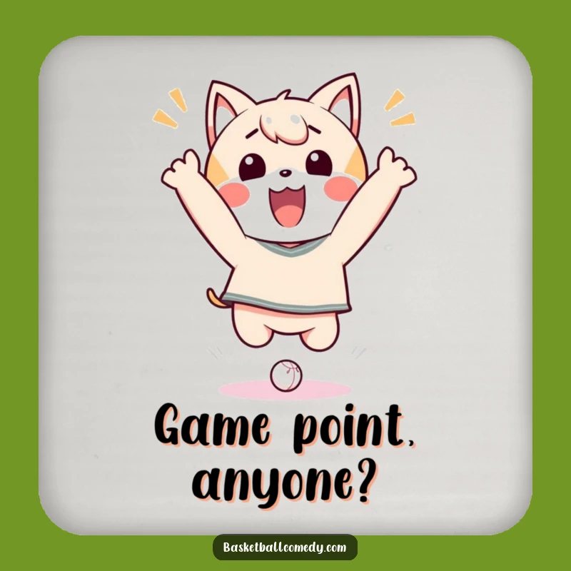 Funny Kawaii Dunk Master Coaster: Joyful Character Surface Protector Gift