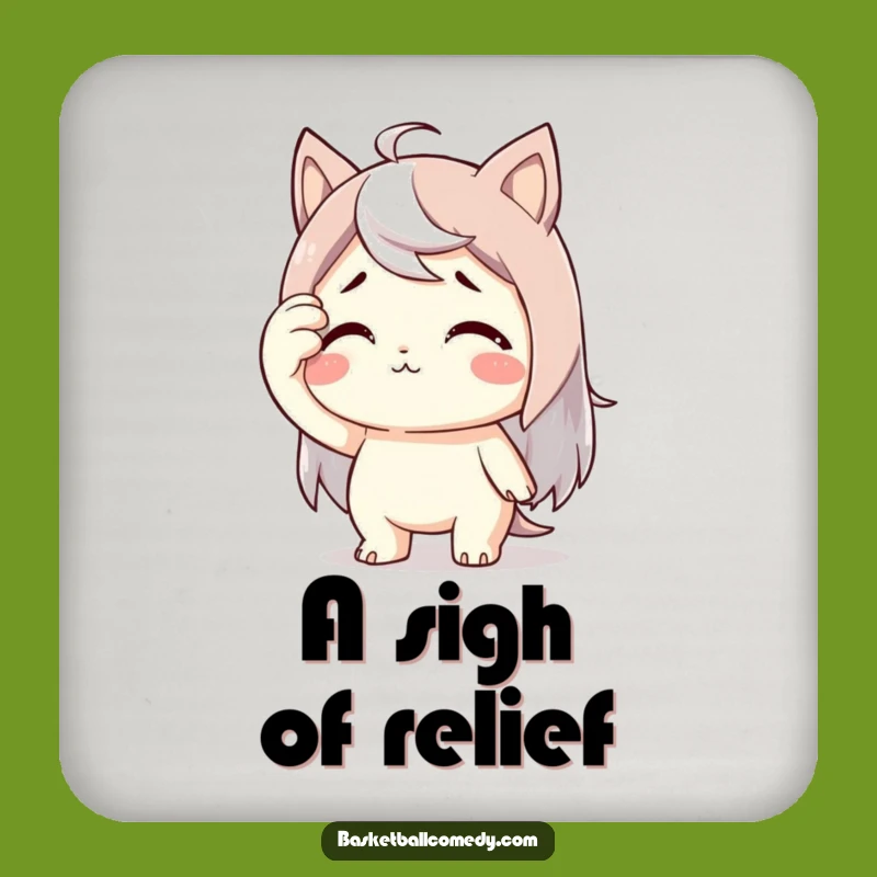 Funny Relief Coaster - Protect Surfaces with Humor
