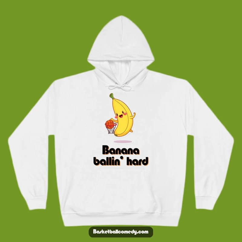 Cozy Funny Banana Dunk Hoodie - Warm & Sporty Gift