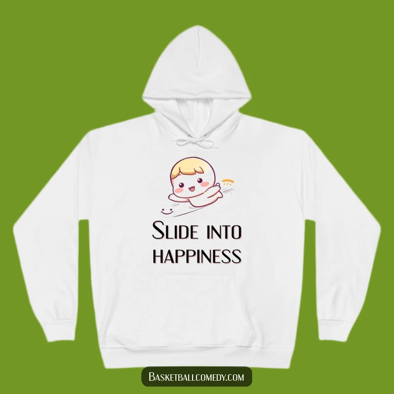 Cozy Funny Sliding Character Hoodie: Wrap in Smiles, a Warm Funny Gift