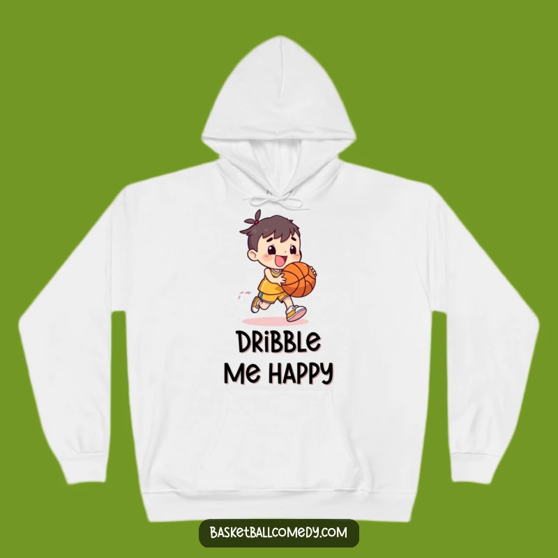 Cozy Funny Basketball Dribbling Character Hoodie: A Warm & Funny Gift Idea