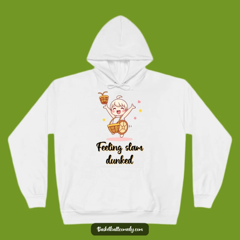 Cozy Funny Cartwheeling Basketball Hoodie - Warm Character Celebration Wear