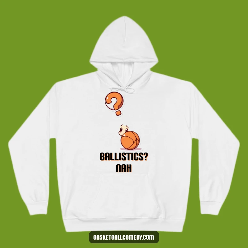 Funny Confused Basketball Hoodie - Cozy and Hilarious Winter Gift for Players