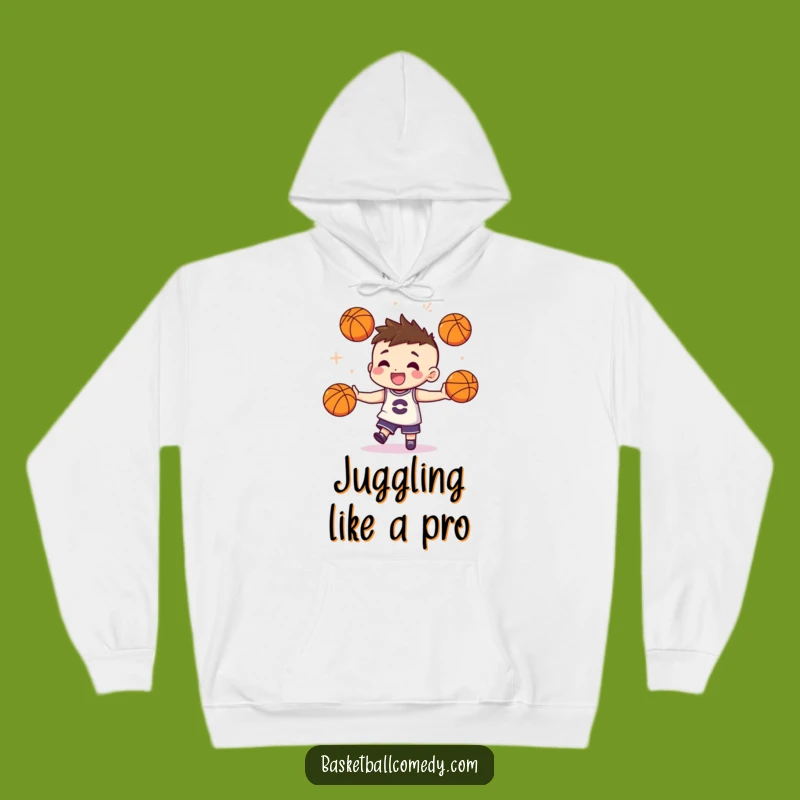 Cozy Funny Juggling Hoodie - Warm Character Flair Wear