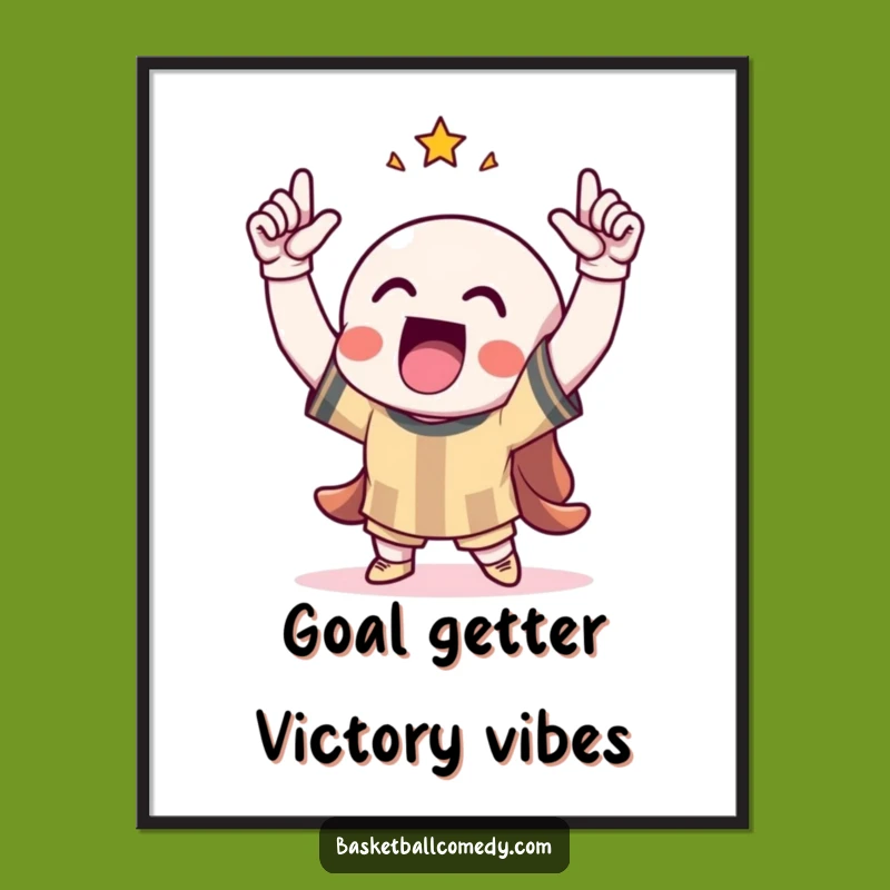 Free Printable Wall Art: Triumphant Score Celebration Funny Downloadable Art for Your Walls