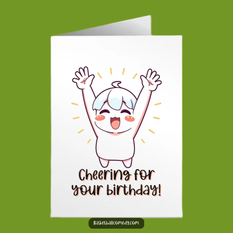 Free Printable Funny Birthday Card: Joyful Cheers, Downloadable Celebration Card
