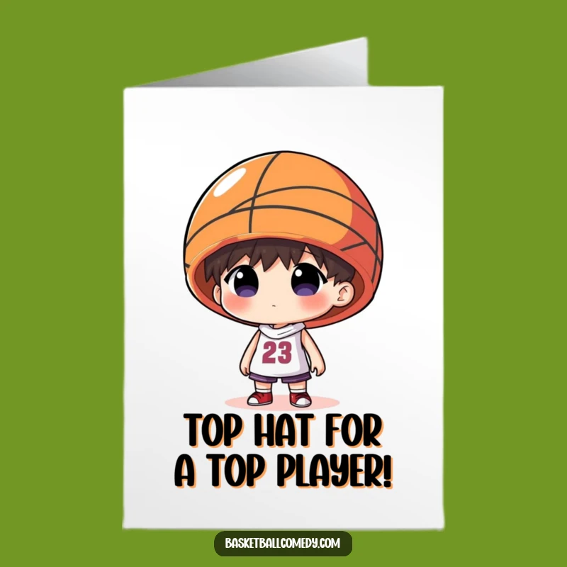 Free Printable Congrats Card: Hilarious Basketball Hat, Humorous Downloadable Celebration