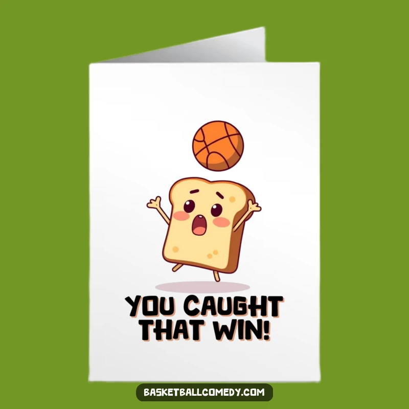 Free Printable Toast Basketball Congrats Card - Surprised LOL Downloadable Gift