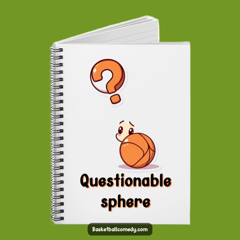Funny Confused Basketball Notebook - Jot Down Ideas with Hilarious Puzzlement