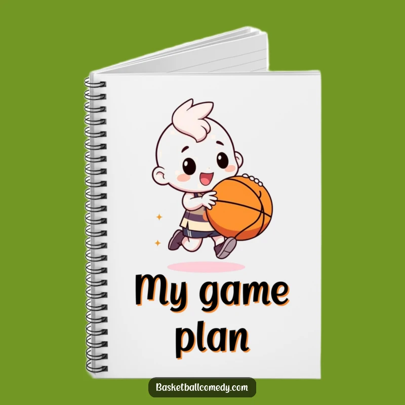 Funny Kawaii Baller Notebook: Game Notes, Hilarious Sports Journal