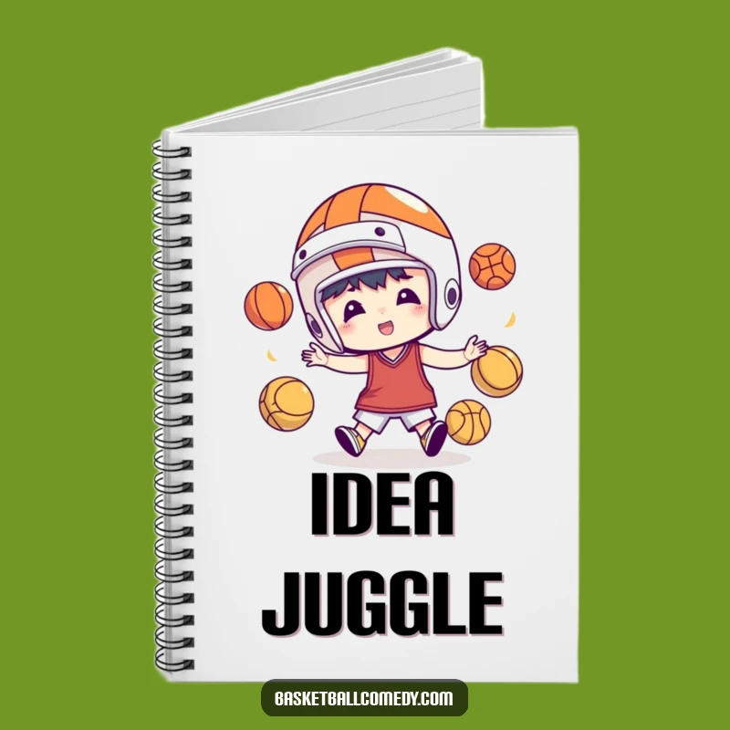 Juggling Basketball Player Notebook: Sporty Journal for Ideas Gift