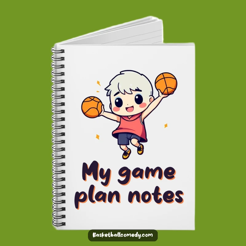 Funny Basketball Dance Notebook: Journal Your Thoughts with Humorous Character Art