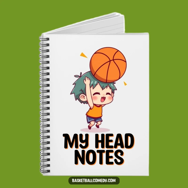 Funny Headshot Basketball Notebook: Humorous Gift for Sports Brains