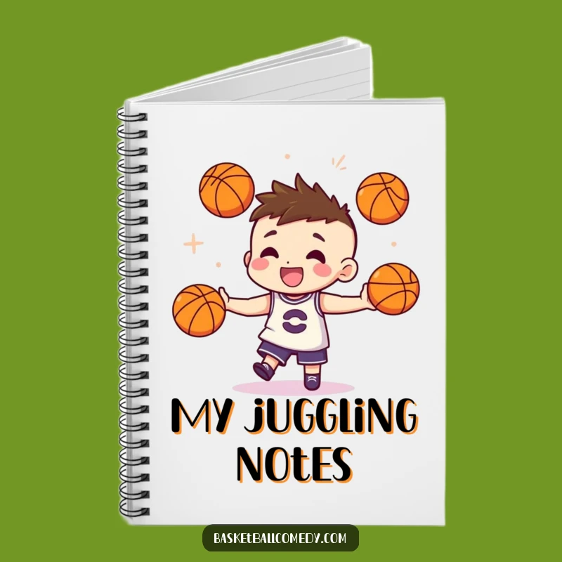 Funny Juggling Basketball Notebook - Record Your Talents