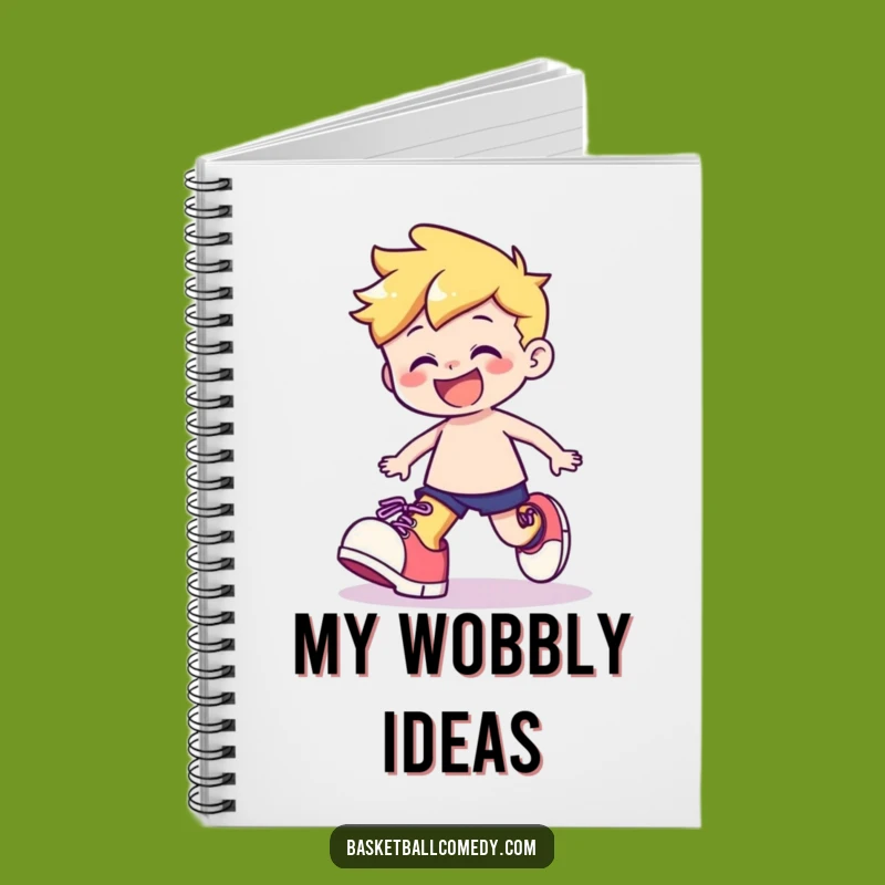 Funny Stumbling Character Notebook: Jot Down Thoughts, a Quirky Funny Gift