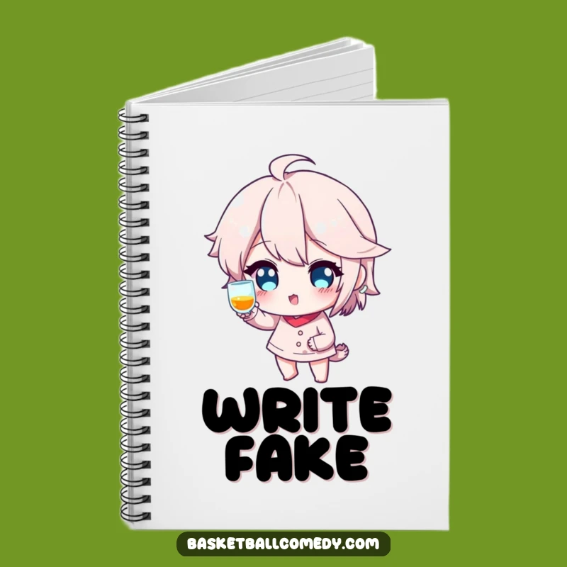 Winking Shot Fake Notebook: Playful Journal for Ideas Gift