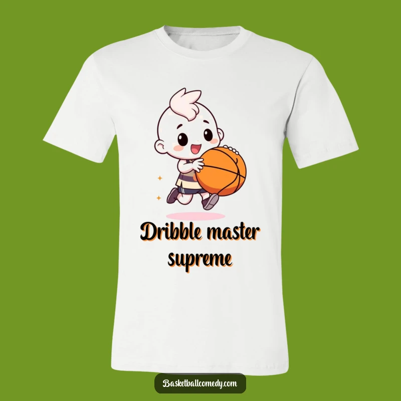 Funny Kawaii Baller T-Shirt: Gleeful Dribble, Hilarious Sports Tee