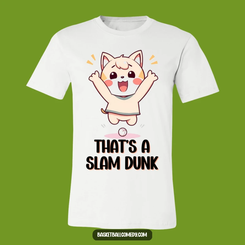 Funny Kawaii Dunk Master T-Shirt: Joyful Character Celebration Tee Gift
