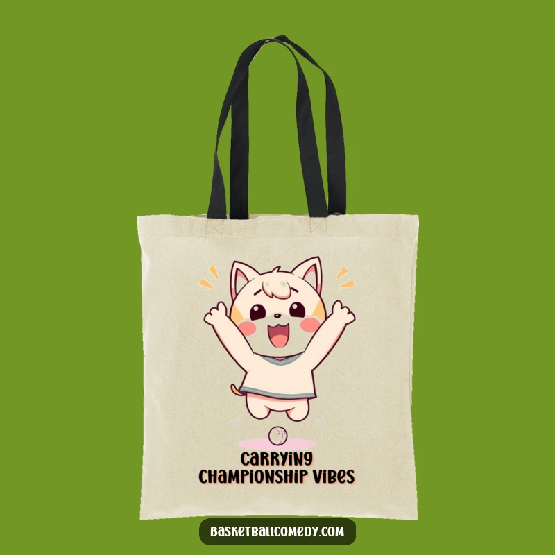 Funny Kawaii Dunk Master Tote Bag: Joyful Character Shopping Gift