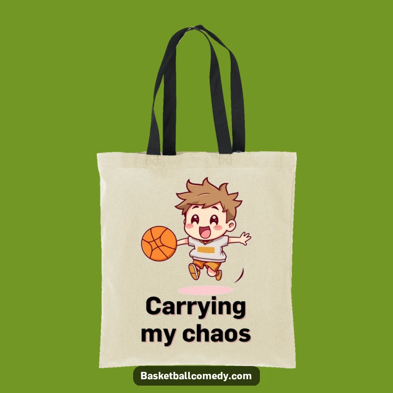 Funny Basketball Chaser Tote Bag - Spacious & Energetic Carryall, Gift