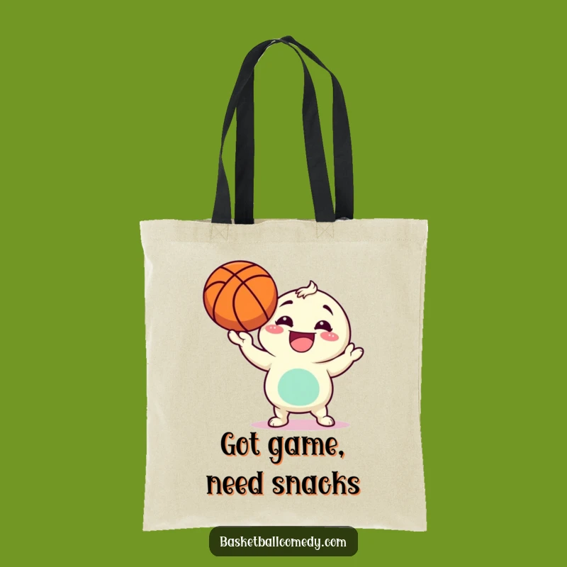 Funny Basketball Character Tote Bag: Carry Your Laughs in Style
